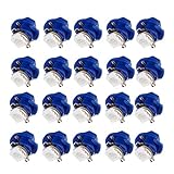 cciyu 20 Pack Purple Blue Car T5 B8.4D 5050 1SMD LED Lamps Dashboard Side Indicator Lights