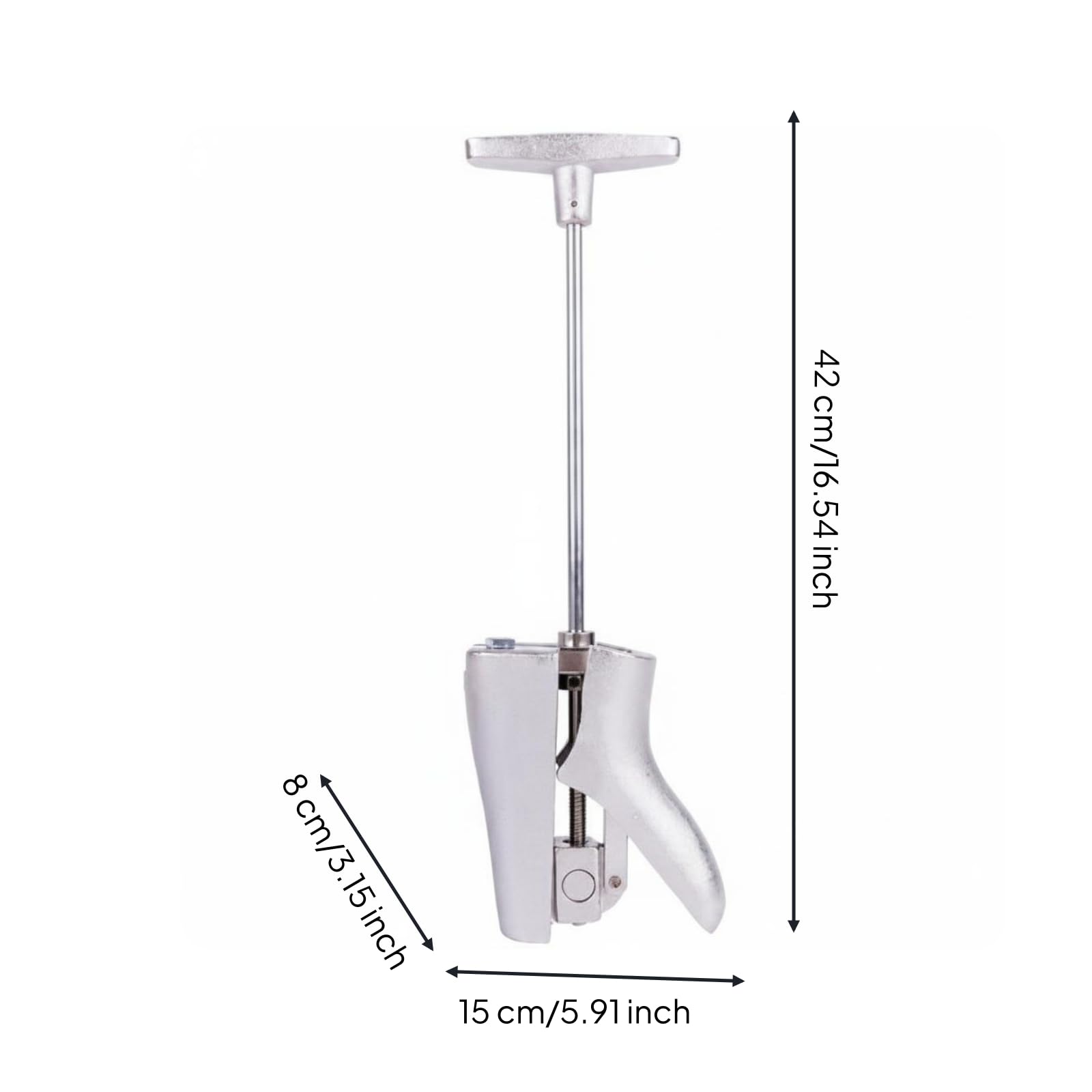 Allargastivali in Alluminio Materiali Resistenti Allarga Stivali Resistente Shoe Stretcher per Laboratorio di Calzature