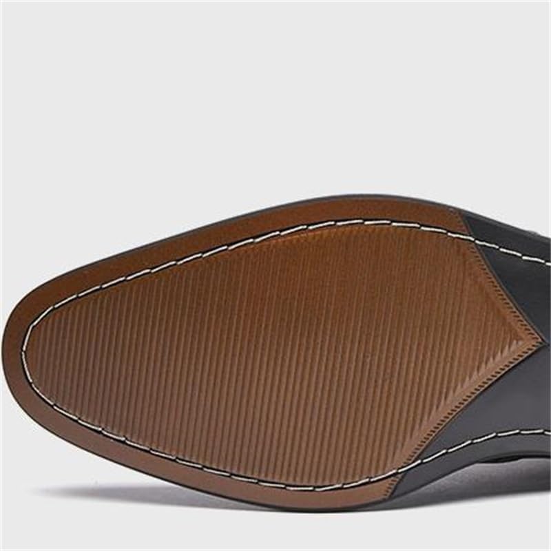 Men's Loafers Casual Slip On Shoes Soft for Men Business Derby Dress Shoe for Wedding Embossing Design Classic Lace Up Formal Oxford Shoes