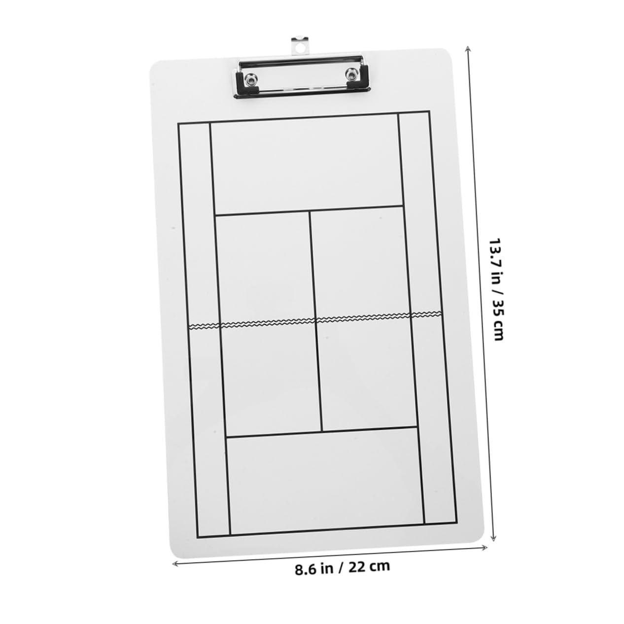 HOLIDYOYO 2Pcs Dry Erase Clipboard Reusable Whiteboard for Tennis and Hockey Training Easy to Clean Surface for Player Development and Game Strategy Double Sided Design