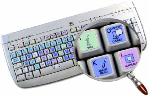 Miniatura 8 de Adobe Lightroom Galaxy Series - Etiquetas para teclado (12 x 12 pulgadas)