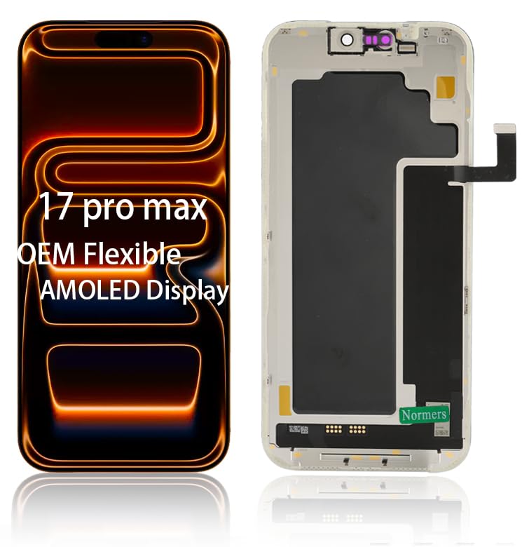 OEM-Grade Quality for iPhone 17 Pro Max Screen Replacement 6.9 Inch 120Hz AMOLED Display Equipped with 3D LCD Touch Digitizer Protective Film and Repair Tools with Light Sensor Flex