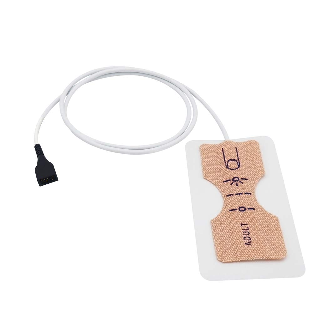 Sensor adhesivo desechable Nonin 9000A Spo2 para adultos, 7 pines, paquete de 12