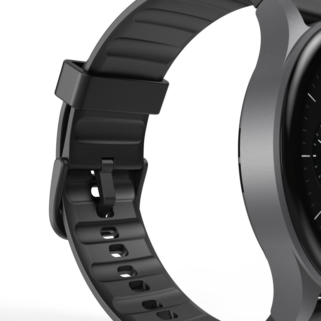 Hama Montre connectée GPS Intégré 8900" (Montre Sport, écran AMOLED 1,43", Fonction Prise d’appels, contrôle Vocal Alexa, altimètre barométrique, IP68), Noire