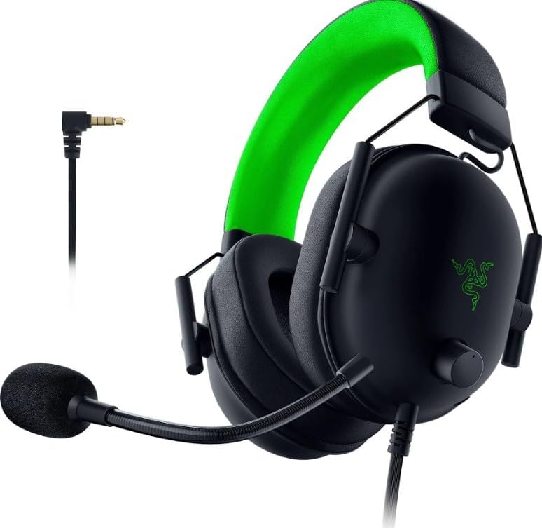Razer BlackShark V2 X Gaming Headset: Special Edition - Cardioid Mic - Comfortable Noise Isolating Earcups - for PC, Mac, PS5, Xbox One, Nintendo Switch via 3.5mm Audio Jack - Black (Renewed)