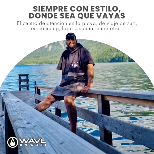 Poncho de surf de algodón de toalla premium WAVE HAWAII 6