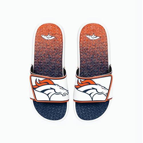 Image of FOCO mens Nfl Primary Team Logo Gradient Gel Slide Sandals