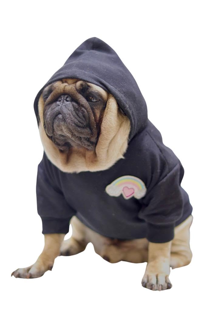 Black Winter Dog Hoodie | Cozy & Stylish Cold Weather Pet Apparel (S) (B0CPY463KT) Amazon Price History, Amazon Price Tracker