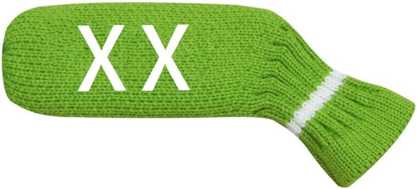 Scott Edward 1PCS Golf Knitted Blade Putter Cover,Double Layers knit,Cute and Soft Acrylic Fabric,Single/Double Sided Customization(Green)