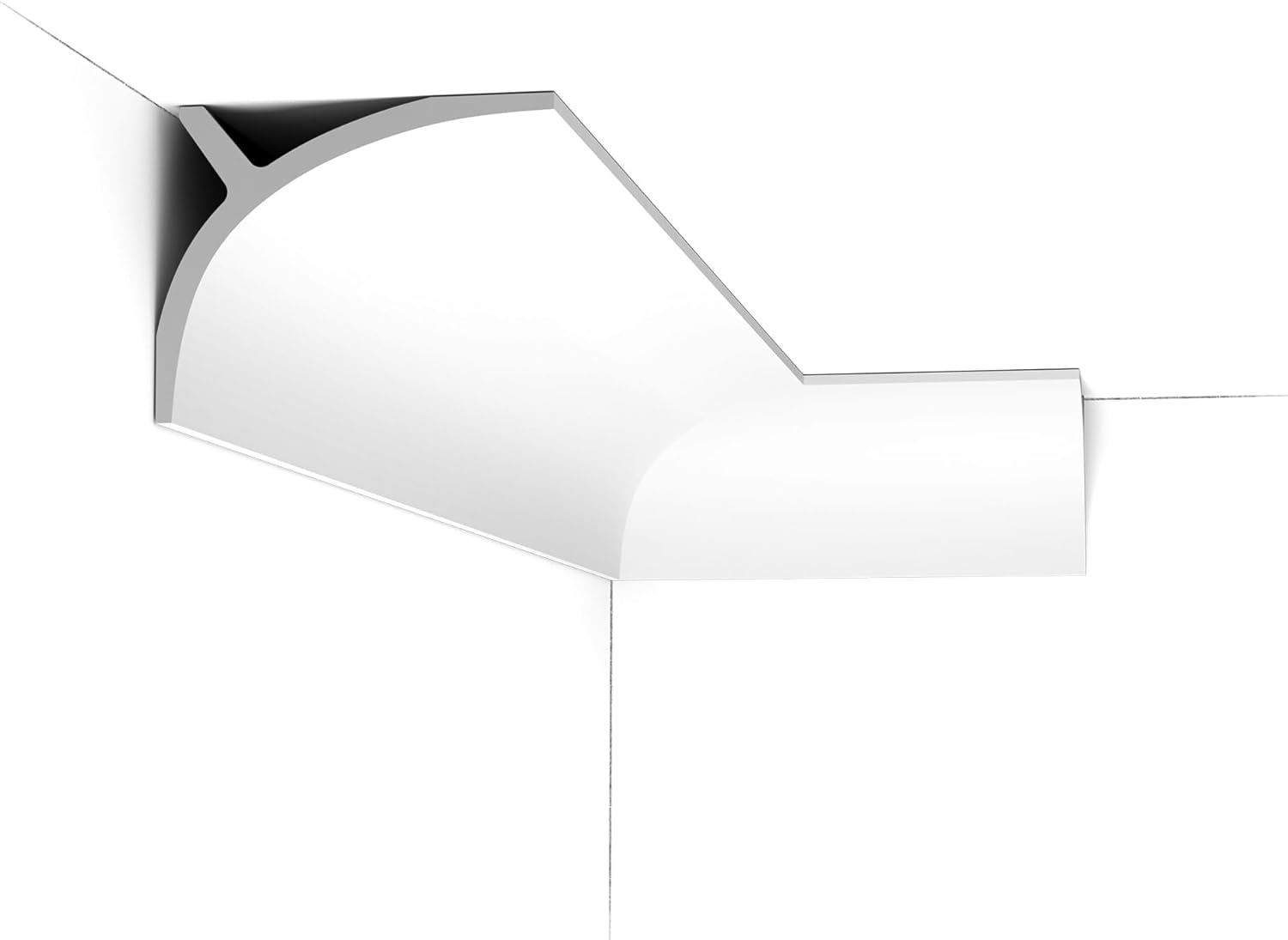 Orac Decor 7in Face x 78in Long (6 Pack) C991 Crown Moulding, White