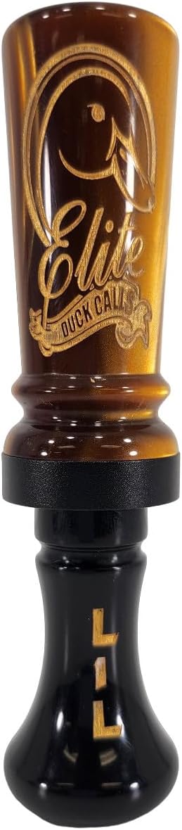 Elite Lil Hurrikin Acrylic Single Reed Duck Call with Spit Grooves – Finesse Hunting Call for Mallard, Wood Duck, Teal, Gadwall & Pintail