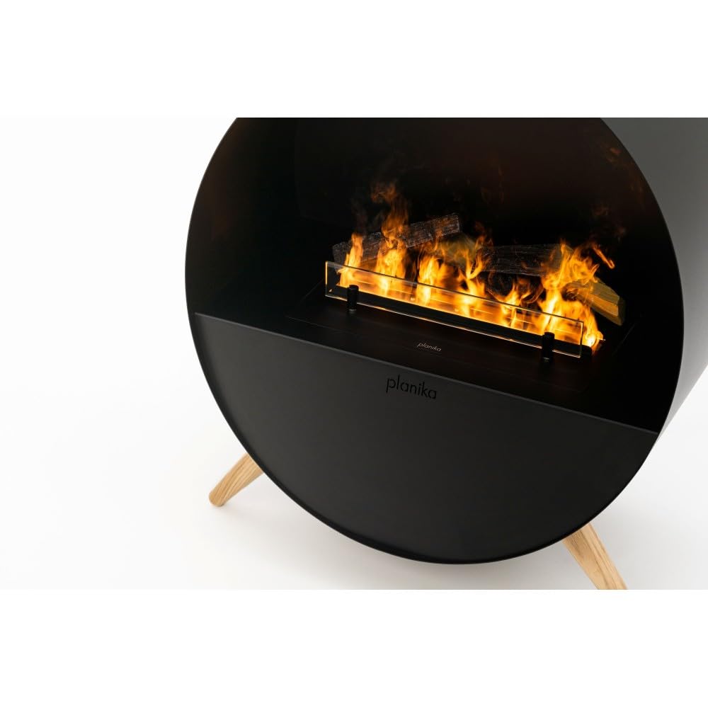 Planika Misty Chimenea eléctrica Independiente Moderna de Vapor de Agua con tecnología LED - Efecto de Llama verdadera, Ideal para la Sala de Estar