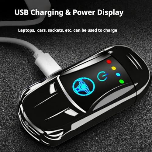 Encendedor Eléctrico Recargable Plasma USB Negro miniatura 3