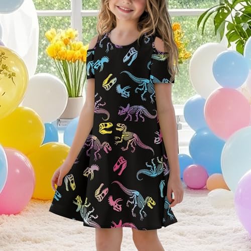 Beauty Collector Girls Summer Dress Sling Cold Shoulder Elegant Sundress3