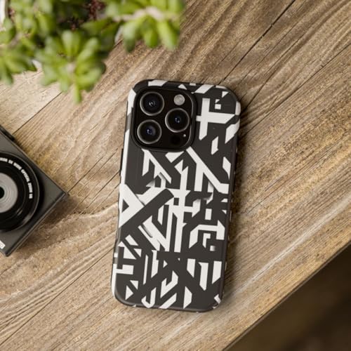 Coque iPhone 16 Pro géométrique rigide mate contre les rayures - 4