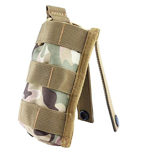XFC-DANJIA, Táctico Militar Individual Pistola Revista Bolsa de la Linterna de la Envoltura de la Caza de Airsoft Open Top Cartucho Clip de Bolsillo Bolsa de munición Molle (Color : CP)