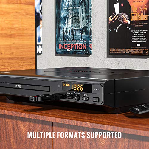 ELECTCOM DVD-speler - DVD-speler met HDMI-kabel voor tv, multi-regio dvd-speler USB, dvd-spelers voor tv met afstandsbediening, cd-speler - Image 4