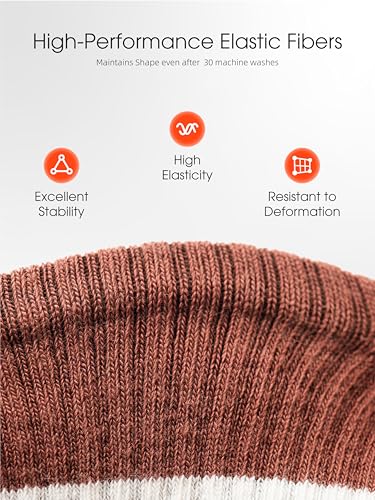 Image of 90% Cotton Women Socks, 4 Pairs Comfy Athletic Socks for Running & Casual Wear with Seamless Toe&Arch Support, Size 6-9