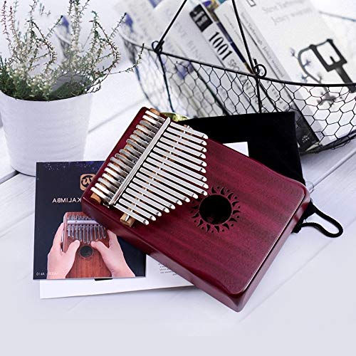 WYKDL Kalimba 17 Touches avec Instruction d’étude et de Tune Marteau Pouce Portable Piano Mbira Sanza Acacia Bois Corps… - Les Beatles, Paul McCartney, John Lennon, RIngo Starr, George Harrison WYKDL Kalimba 17 Touches avec Instruction d'étude et de Tune Marteau Pouce Portable Piano Mbira Sanza Acacia Bois Corps… – Image 3