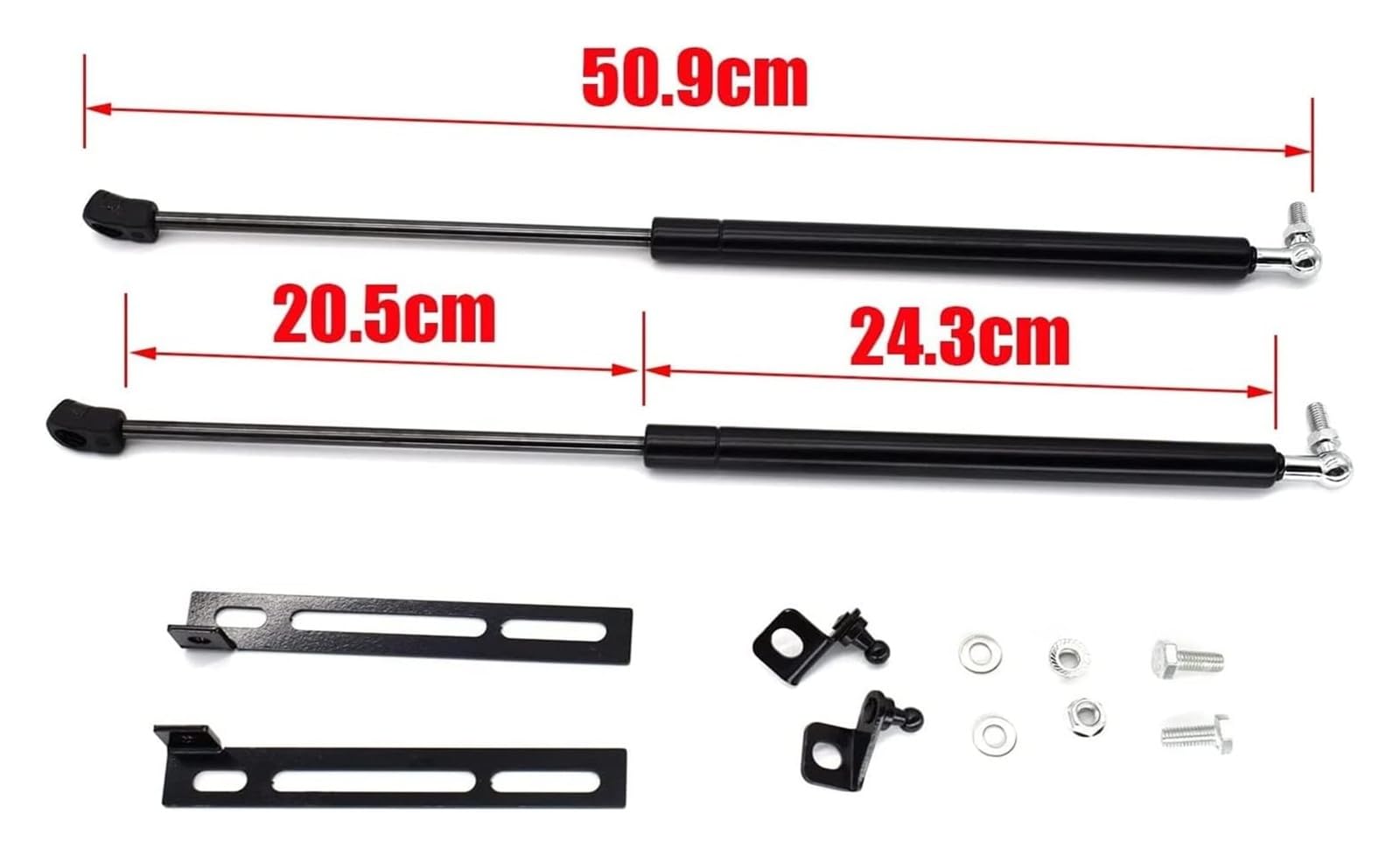 Ressorts de jambe de force à gaz for capot avant, 2 pièces, tiges hydrauliques, Support de levage HSR01