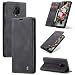 Produktbild FMPC Handyhülle für Xiaomi Redmi Note 9S Premium Lederhülle PU Flip Magnet Case Wallet Klapphülle Silikon Bumper Schutzhülle für Xiaomi Redmi Note 9 Pro/Redmi Note 9 Pro Max Handytasche - Schwarz
