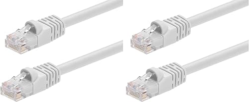 Monoprice 102299 - Cable de conexión Ethernet Cat6, cable de Internet de red, RJ45, trenzado, 550 Mhz, UTP, cable de cobre puro desnudo, 24 AWG, 3