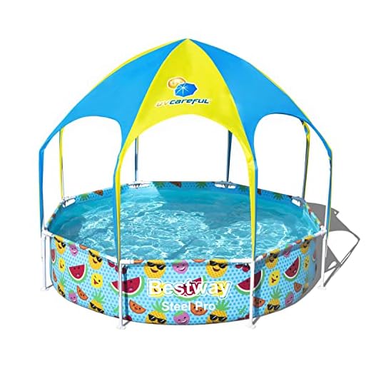 Bestway 56432 - Piscina Desmontable Tubular Infantil Splash-In-Shade Con Parasol 244X51 Cm