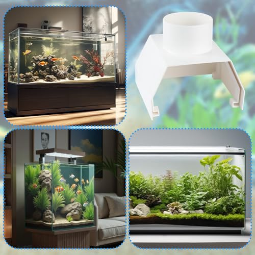Image of Aquarium Underground Tunnel Cave, Mini Fish Tank Underground Dome Tunnel, Big Window Viewing Fish & Shrimp Under Gravel, Aquariums Fish Tank Decor Hideaway, Fish Cave for Aquarium Hideout