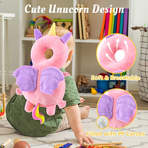 Bosoner Toddler Baby Head Protection & Baby Knee Pads For Crawling And Walking, Babies Head Safety Pad Cushion Adjustable Backpack #TOP5
