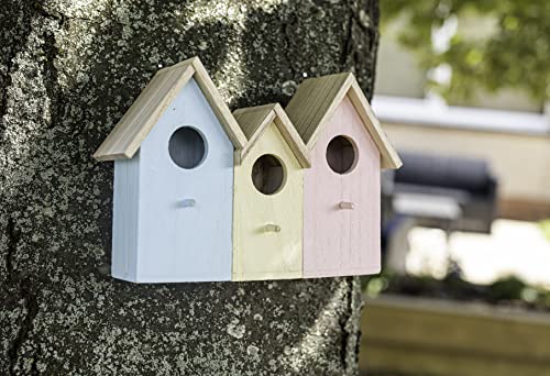 Nichoir petits oiseaux moineaux mésanges robin nester en bois solide - 11