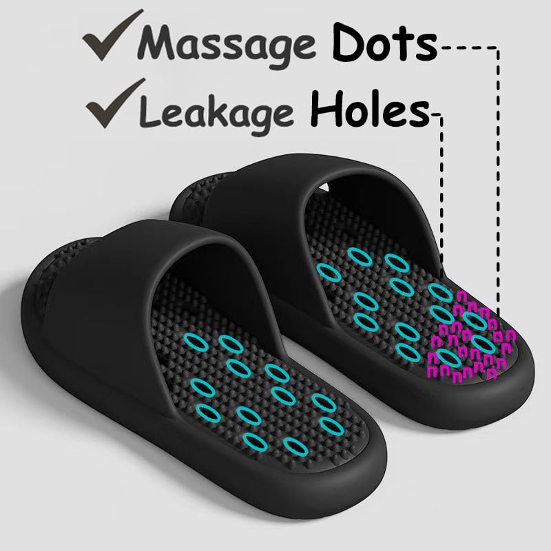 FINLEOO Shower Shoes Women with Holes | Shower Shoes for College Dorm Women Shower Shoes Women Non Slip Shower Slippers Bathroom Sandals | Extremely Comfy | Shower Shoes Women for Indoor & Outdoor2