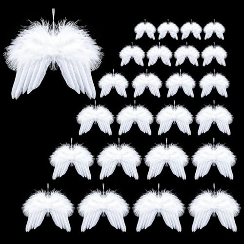 Christbaumschmuck Engelsflügel Deko, 24 Stücke Weihnachtsschmuck...