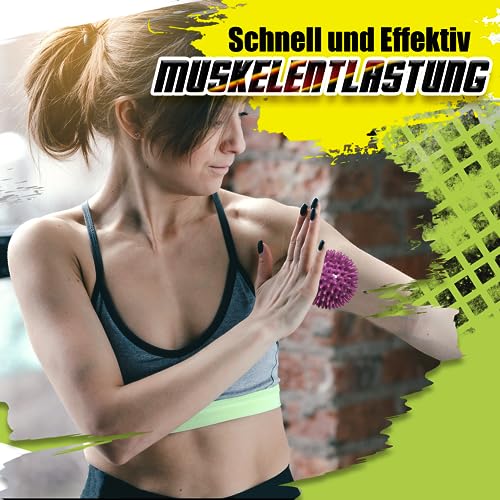 Igelball Massageball Set von ResultSport für Rücken und Beine