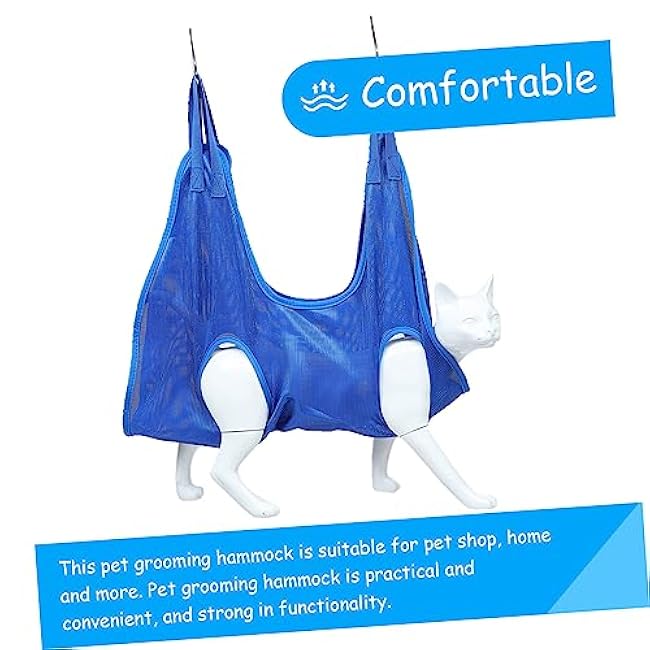 BESPORTBLE 1set Professional Cat Grooming Hammock and Dog Nail Cutter Grooming Comb Lightweight and Design for Easy and Nail Trimming-npQqzod2