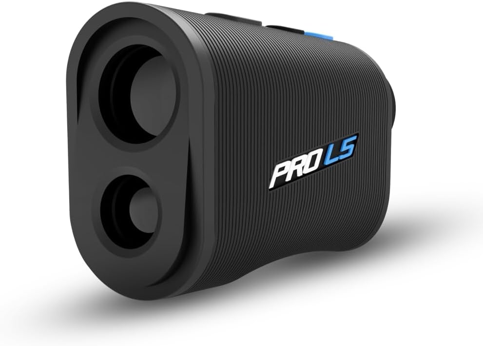 Shot Scope PRO L5 Golf Rangefinder with OLED Display, Adaptive Slope Technology, Targer-Lock Vibration, 1300 Yard Range & x7 Magnification