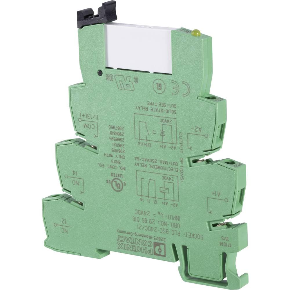 2966171 RELAY, PLC, SPDT, 24VADC, 6A, DIN RAIL
