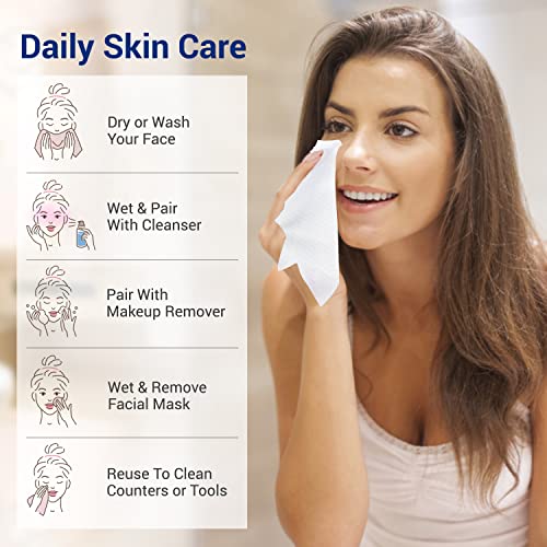 Ourmed Life FACIAL-CLEANSING-CLOTHS-AND-TOWELETTES Face Towels, Disposable Biodegradable Clean Facial Wash Cloth thumb #4