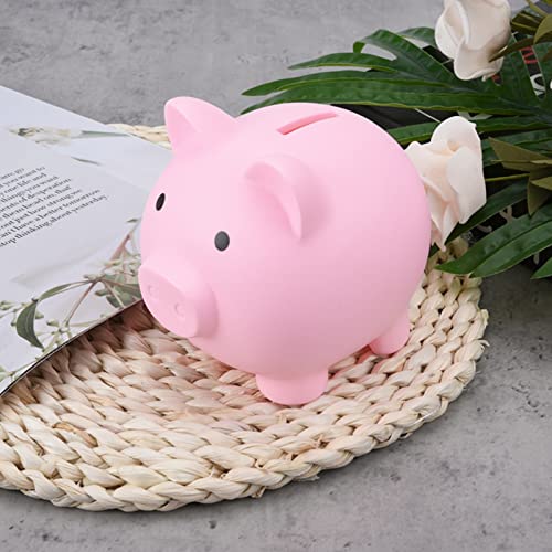 Hequ Piggy Banks, Plastic Kids' Money Banks, Nursery Decor, Piggy Bank For Boys, Piggy Bank Girls, Saving Coins Cash Fun Gift(Pink) #TOP2