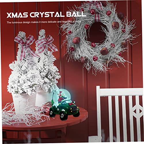 Luxshiny 1 Unidade Carro De Bola De Decoração De Globos De Neve De Natal Enfeite De Festa De Natal B