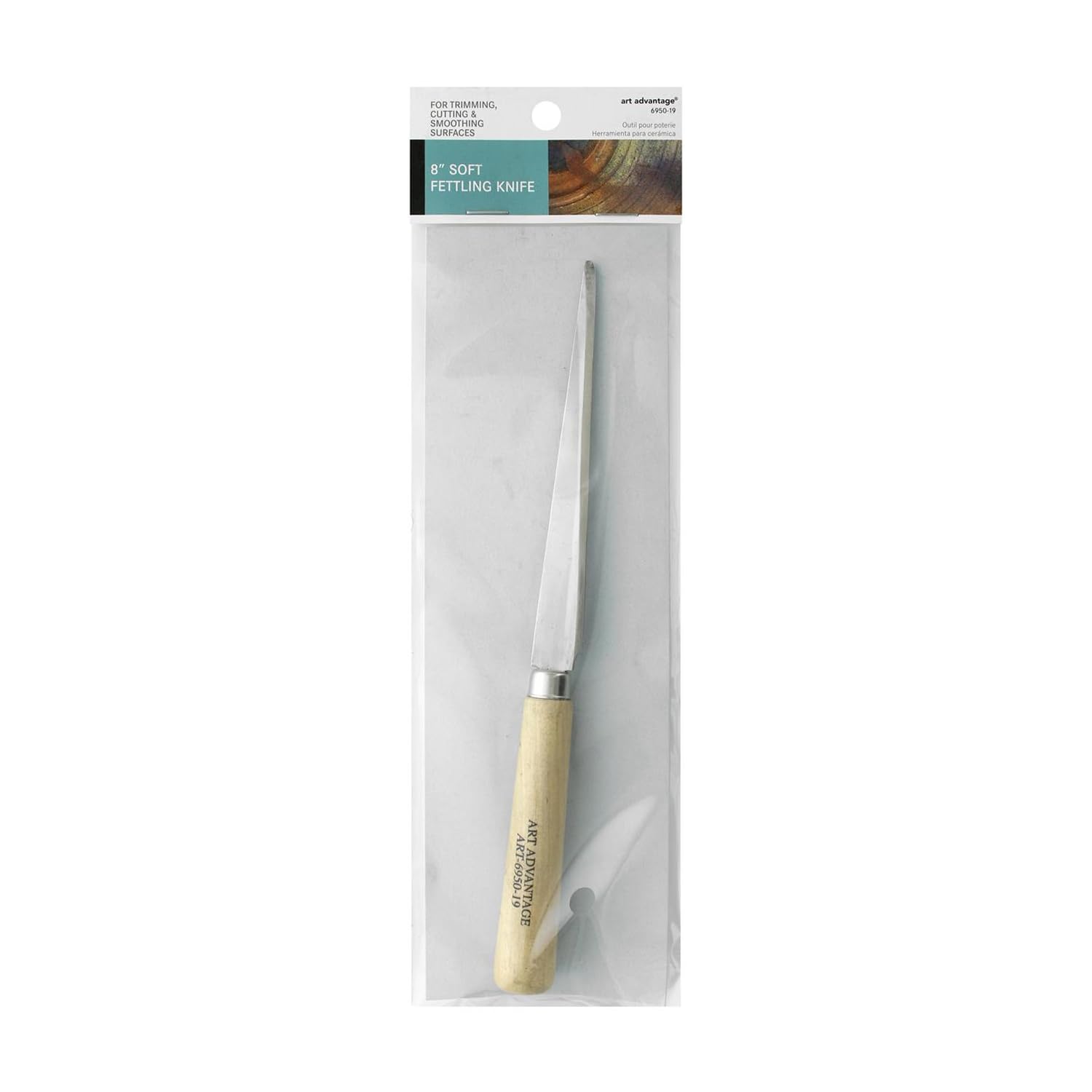 Art AdvantageFettling Knife Soft 8" - Clay & Pottery Knife for Ceramic Craft, Sculpting, Trimming, Shaping, and Carving in Pottery, Clay, and Ceramic Projects