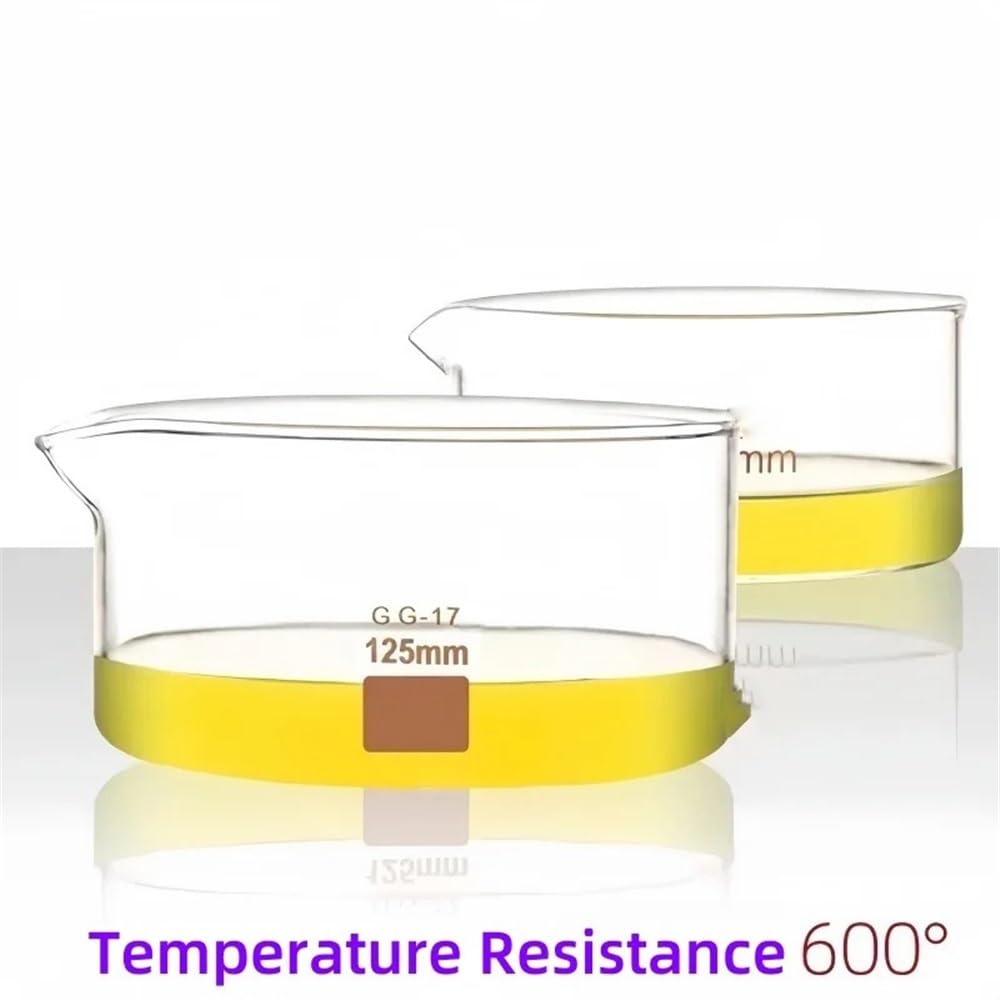 Platos de laboratorio de vidrio de borosilicato espesado con pico de 60 a 180 mm, fondo plano de evaporación.(150mm 940ml)