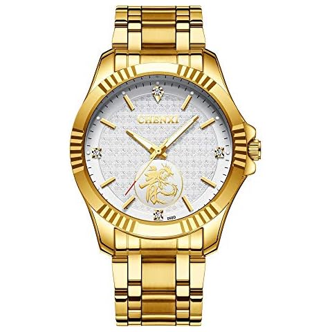 FENKOO Cool Bracelet Watch 2018 Watch Men's Watch Quartz Watch Couple Table CHENXI Watch 050D (Color : 2) Cover