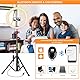 Ring Licht, 10 Zoll LED Ringleuchte mit Stativ und Handyhalterung, Dimmbares Beauty Ringlicht für Tiktok/YouTube Video/Live Streaming/Makeup/Photographie, Kompatibel mit iPhone & Android
