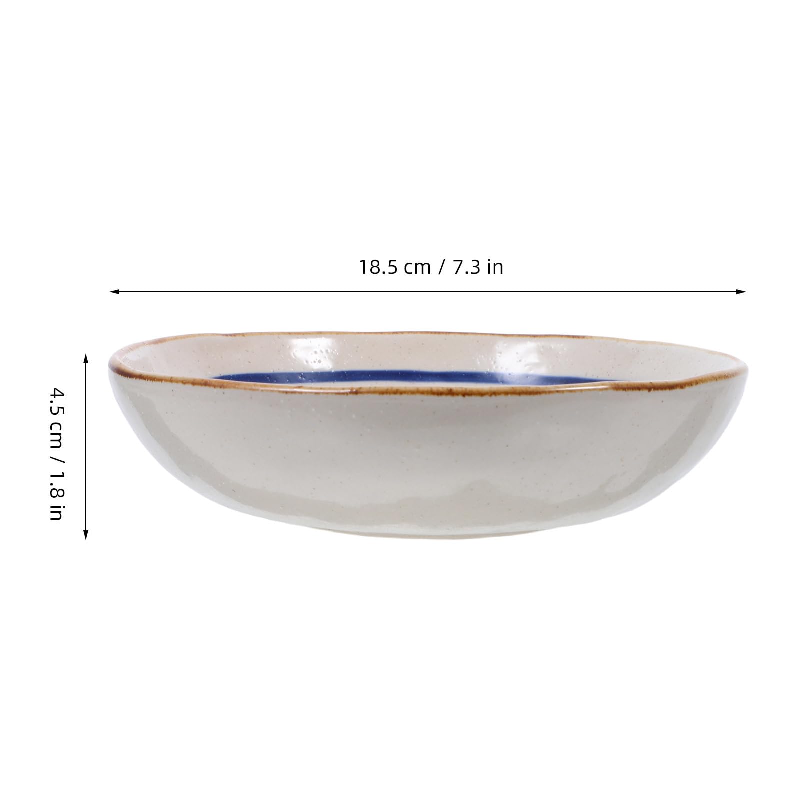 Gatuida Servierschüssel aus Keramik für Obstsalat, 18 cm (7 Zoll), im
