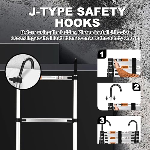 Telescoping Ladder 15.5 Ft