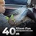 Car Seat Cooling Fan, Car Rear Seat Headrest Cooling Fan, Mini Portable USB Rechargeable Backseat Cool Fans with 3 Adjustable Wind Speeds for All Cars Vehicle Jeep Van Rv Truck