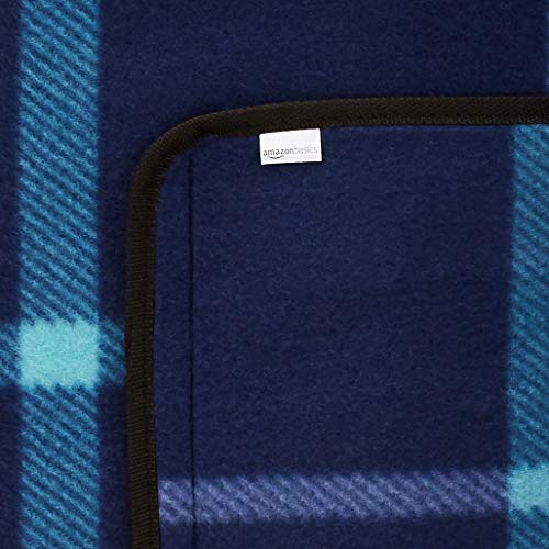 Amazon Basics Picknickdecke für die Küche mit wasserdichter Unterseite, Dunkelblau, 200 x 200 cm