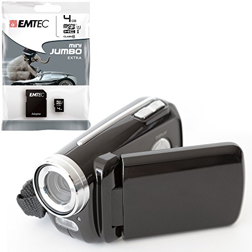 Preisvergleich Produktbild DigiCam Meine erste Videokamera für Kinder - mit 4GB (Class 10) Speicherkarte, LED-Blitzlicht, Fotomodus, inkl. USB- und Videokabel