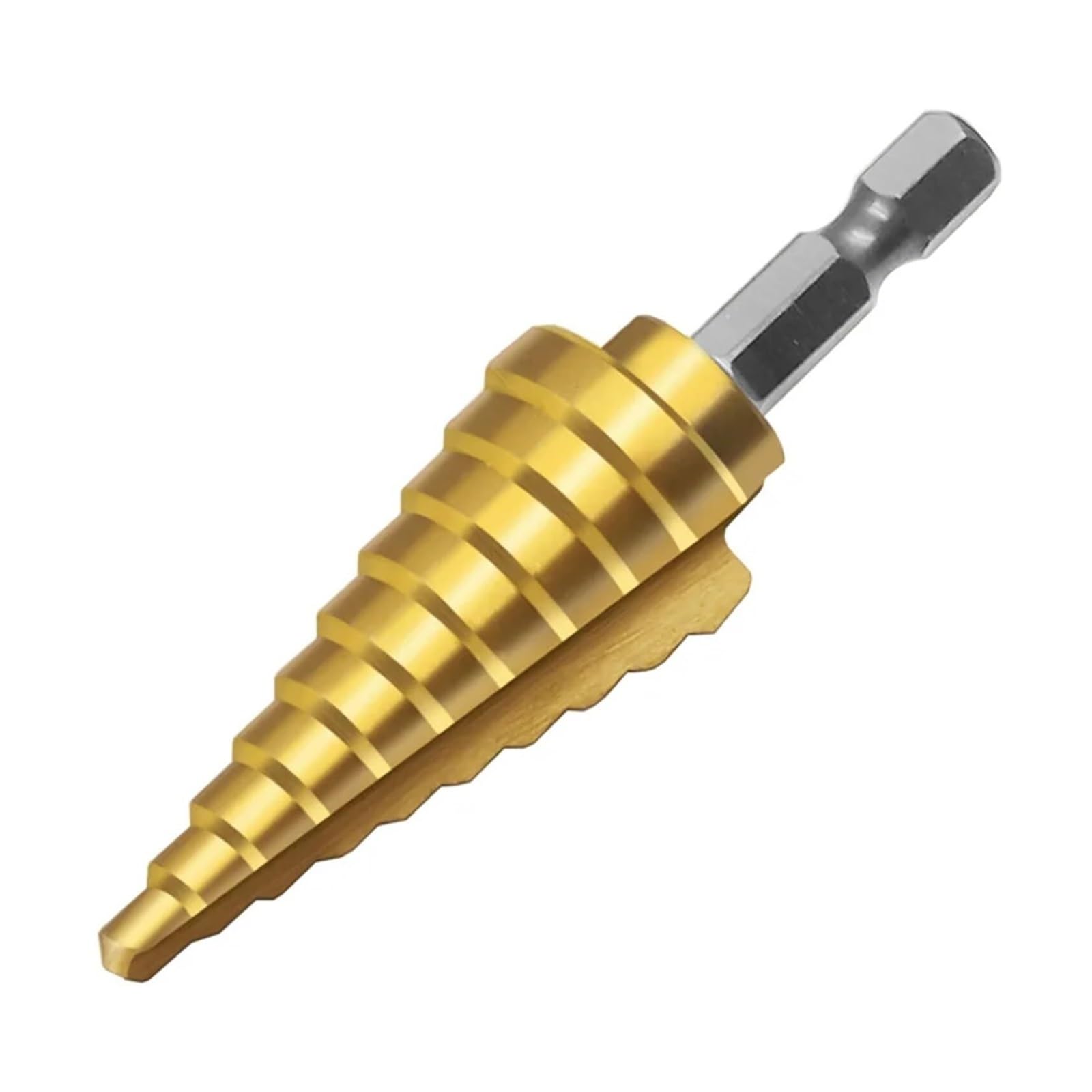 Wiertła do metalu, wiertło spiralne z rowkiem stopniowym, wiertło stopniowe HSS 4-22 proste powlekane drewno metal otwór 1 szt