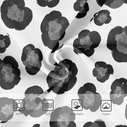 Abstract Black Gray Spots White Girl Panties Cute Toddler Girls Underwear Cotton Pattern Briefs Undies Kids 2t3